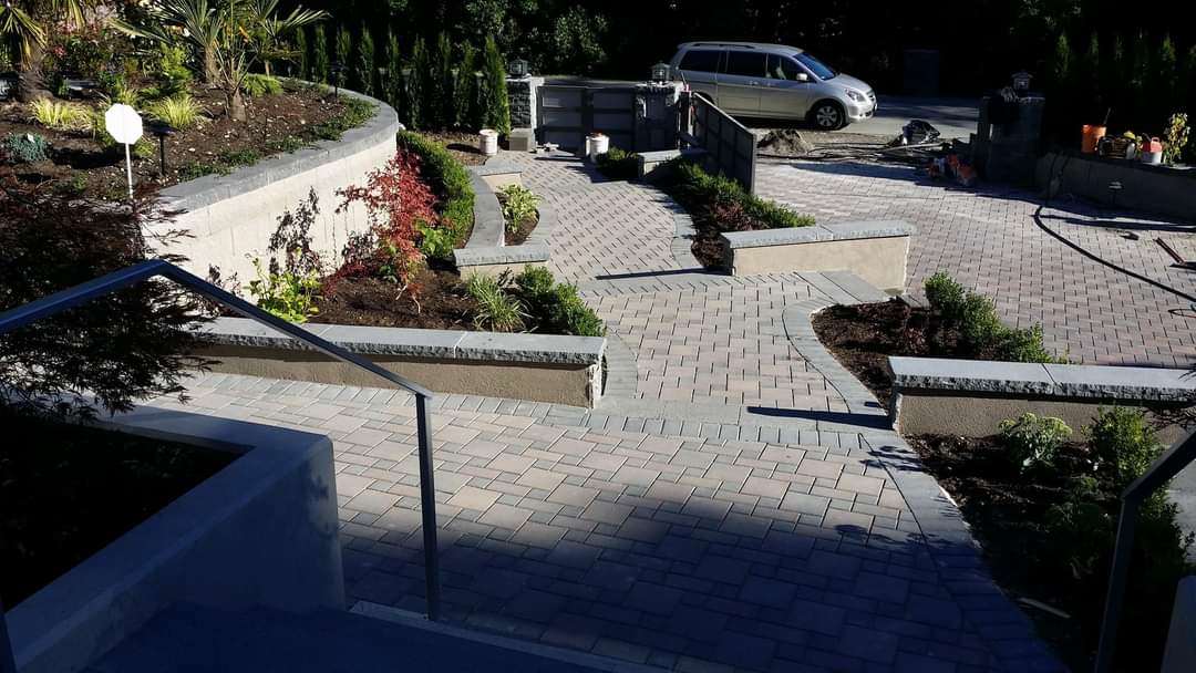 displayof retaining walls